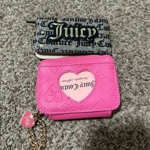 Juicy Couture Hot Pink Heart Card Holder with Charm